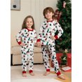 thumbnail image 3 of WIBACKER Kids Christmas Tree Pajamas Long Sleeve Holiday Pjs Set Toddler Boys Girls Xmas Reindeer Jammies 2-14 Years, 3 of 9