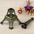 thumbnail image 3 of Figura de Torre de París de bronce retro vintage, estatua decorativa para el hogar, acabado en bronce. METRO, 3 of 4