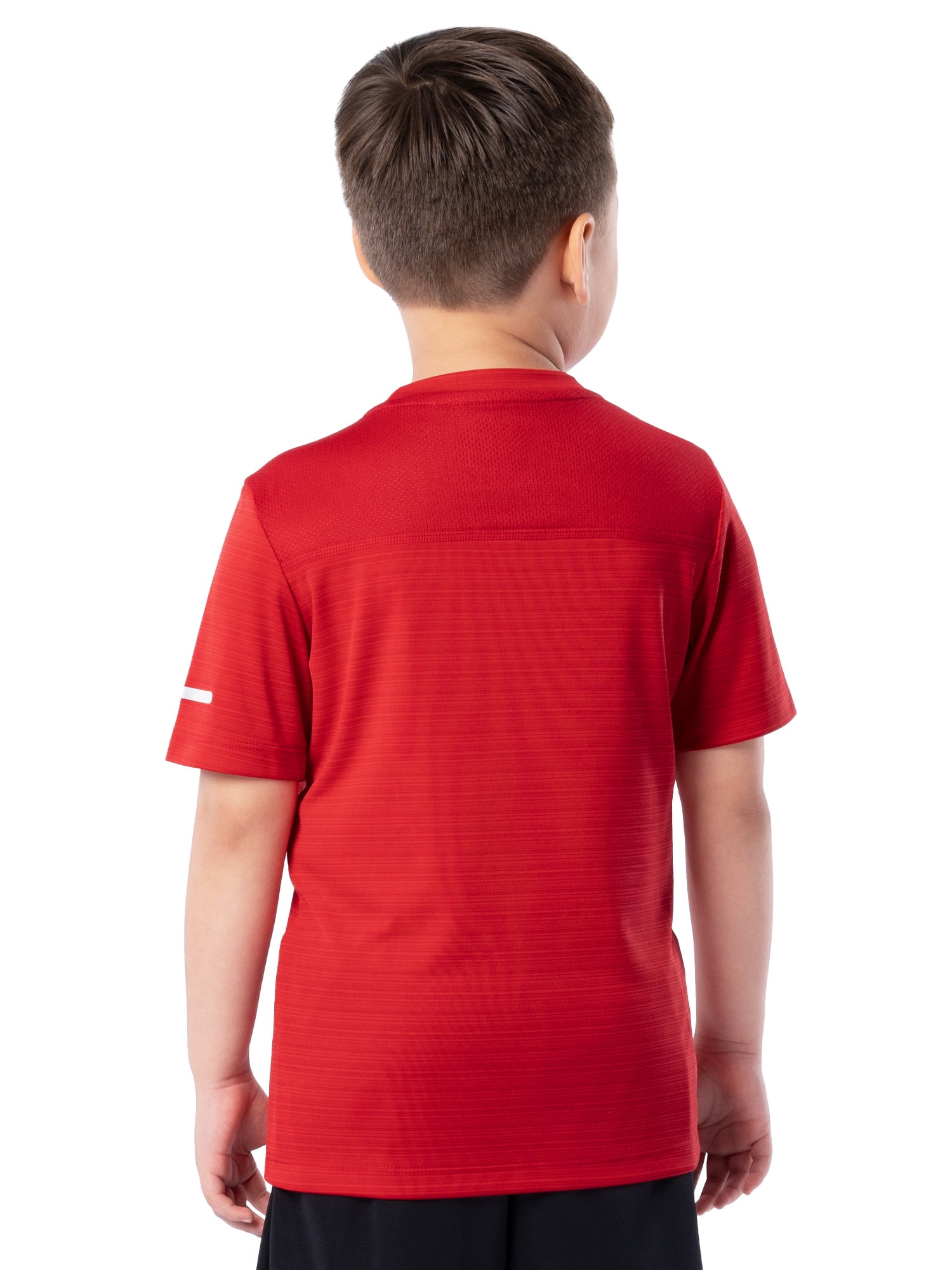 Athletic Works Boys Short Sleeve Core Active T-Shirt, Sizes 4-18 & Husky