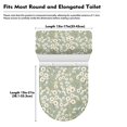 thumbnail image 7 of HELLHERO Daisy Pattern Design Polyester Fabric Bathroom Toilet Cover Set for Hotel Home Toilet Seat Covers with Stretch 2 Pieces, 7 of 7