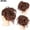 Multi-color, variant on LHWEN Messy Band Elastic Hairpiece Scrunchies Synthetic Fiber Natural Look Curly Updo Easy to Wear Dense Soft for Weddings Parties Concerts and Daily Use