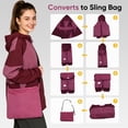 thumbnail image 5 of MERIDIANA Women's Lightweight Jacket - Packable Hooded Windbreaker with Sling Bag, 5 of 8