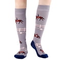 thumbnail image 4 of MEICHEN Fashionable Casual Mid Calf Socks for Women Cute Printed Knee High Stockings Women's Sports Crew Socks, 4 of 4