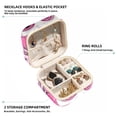 thumbnail image 2 of Pink Monkey Travel Portable Square Jewelry Organizer with Ring, Earring, Necklace, and Bracelet Storage - Suitable for Girls and Women, 2 of 6