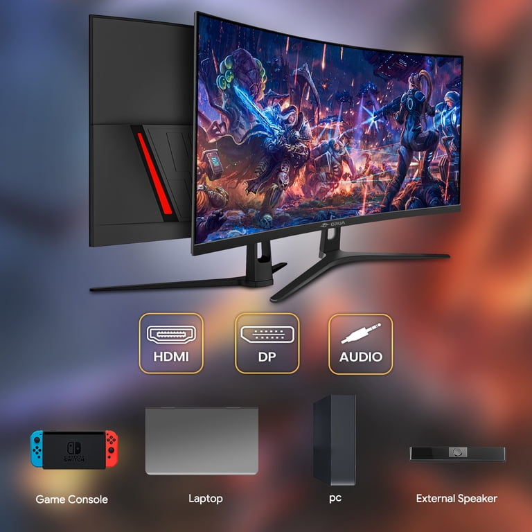 CRUA 32" QHD Curved Gaming Monitor 165Hz photo 2