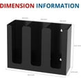 thumbnail image 3 of Acrylic Cup and Lid Holder, 3 Compartment, Disposable Coffee Cup Dispenser Cup Storage Organizer, Black, 3 of 7