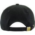thumbnail image 3 of Gorro de papá KBETHOS Classic de algodón ajustable negro, 3 of 6