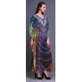 thumbnail image 3 of Phagun Ziraffe Animal Skin Long Caftan Maxi Dress Beach Swimwear Cover up Womens Kaftan-4X-5X, 3 of 5