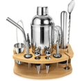 thumbnail image 2 of Kit de Coctelera, Set de Cóctel 750ml Profesional 13 Piezas de Acero Inoxidable con Soporte de Madera, Kit de Coctelera para Bar, Fiesta, Picnic, Boda, Celebración, 2 of 6