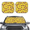 thumbnail image 2 of Balery 2 Piece Duck with Star Sunglasses Car Windshield Sun Shade|Foldable Front Windshield Shade for Car Front Window for Most Sedans SUV Truck-Small, 2 of 7