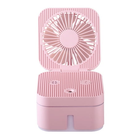

Square 2-in-1 Humidifier Quiet Mini Fan Portable Desktop Air Coolers for Smart T
