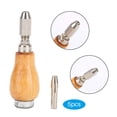 thumbnail image 4 of Mango de lima de madera de agarre cómodo, 5 uds., con cabezales reemplazables, accesorios de reparación de joyería, 4 of 10