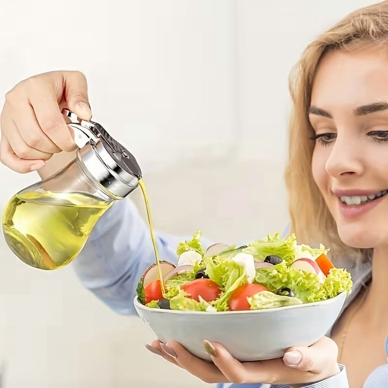Precision Control Glass Syrup Dispenser - 6.76oz non-electric design for honey, maple syrup, salad dressing, soy sauce and olive oil