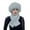 Silver, variant on ManxiVoo Winter Hat and Scarf Set for Women Thickened Plush Windproof Thermal Neck Wrap with Faux Fisherman Cap Beige