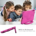 thumbnail image 3 of Kids Proof Case for Apple 10.2-Inch iPad 9th/8th/7th Generation 2021 2020 2019 - Shockproof EVA Plastic Hard Case with Sturdy Stand /Handle, Portable Lihtweight Cute Football Kid-Friendly Cover (Rose), 3 of 5