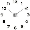 thumbnail image 4 of 3D DIY Espejo de superficie Reloj de pared tiempo de tiempo de tiempo de de tiempo Reloj Decoración de de Negro, 4 of 9