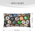 thumbnail image 4 of Bingfone Beer Caps Printed Pillowcase 20x36 inches - Standard Pillow Cases with Envelope Closure,Gifts for Women Men, 4 of 9