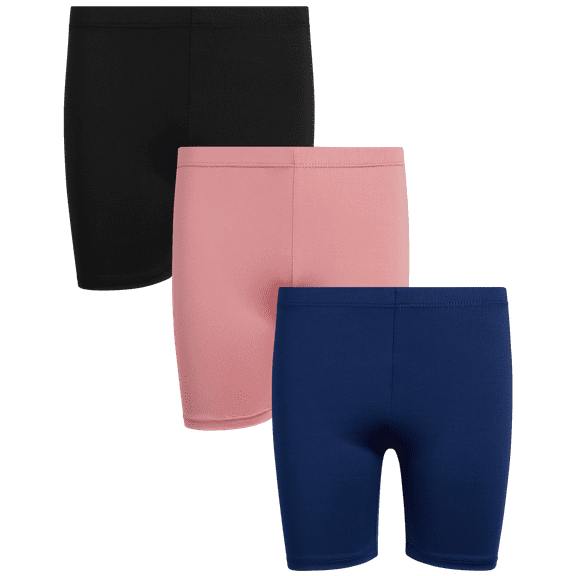 Sweet Hearts Girls' Active Bike Shorts - 3 Pack Performance Bike Shorts: Made in USA (7-16)