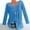 Navy, variant on Black and Friday Azrian Tops Saving!,Women Plus Size Long Sleeved V-Neck Print Blouse Pullover Tops Shirt