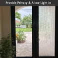 thumbnail image 2 of Home Cal Window Privacy Film No Glue Self Static Cling Window Covering Removable Frosted Glass Film for Bathroom Office Meeting Room Living Room, Bamboo, 17.7"x78.8", 2 of 10