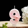 thumbnail image 3 of Stitch Sparkling Birthday Candle - Waxy Material, Gradient Color, Festive Atmosphere, Numbered Perfect for Festive Celebrations, 3 of 4