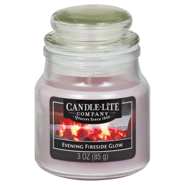 Candle lite 3827251 3 oz Evening Fireside Glow Jar Candle , Pack of 6