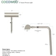 thumbnail image 2 of 5" Classic Plug-In LED Picture Light in Satin Nickel, 2 of 4