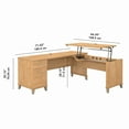 thumbnail image 5 of Bush Furniture Somerset 72" Sit to Stand L Desk, Maple Cross, 5 of 6