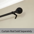 Better Homes & Gardens, Mix & Match, 1" Black Ball Curtain Rod Finials, Set of Two