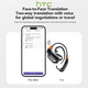 thumbnail image 4 of Auriculares Inalámbricos con Pantalla Táctil LCD LCD para Juegos Audífonos Inalámbricos Bluetooth6.0 Traducción AI 134 Idiomas en Tiempo Real, NE27, 4 of 13