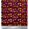 thumbnail image 1 of Soimoi polyester Crepe Fabric Square & Floral Artistic Print Fabric by the Yard 42 Inch Wide, 1 of 1