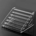 thumbnail image 2 of Acrílico transparente de múltiples capas de esmalte de uñas stand lápiz labial caja de almacenamiento plástico uñas salón cosméticos estante de pantalla de mesa, 2 of 6