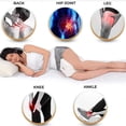 thumbnail image 3 of CHAO Almohada ortopédica para rodillas de dióxido, almohada ergonómica para piernas para caderas, espalda, piernas, rodillas, elección perfecta para personas que duermen de lado, 3 of 5