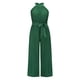 thumbnail image 3 of VISgogo Traje de una pieza para mujer, mono de pierna ancha plisado con vendaje en la cintura sin mangas en color sólido VISgogo moda, 3 of 6