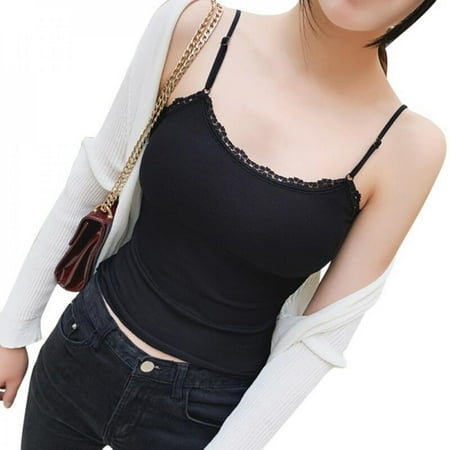 

Elaydool Women Vest Bras Camisoles top Seamless Strap Comfortable Underwear Tank