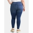 thumbnail image 3 of Terra & Sky Women's Plus Size High Rise Skinny Jeggings, Sizes 0X-4X, 3 of 5