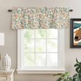 thumbnail image 2 of Kitchen Valances for Window, Retro Style Farm Leaves Light Filtering Rod Pocket Valance Curtain, Country Leaf on Linen Short Curtains Window Topper for Bedroom Bathroom Living Room 54x18in, 2 of 9