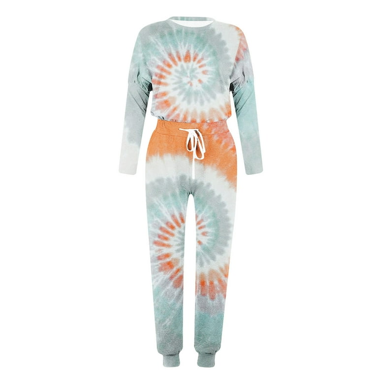 Matching tie dye sweatsuit set new arrivals