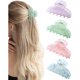 thumbnail image 1 of wonima11 4 Pack Acrylic Hair Claw Clips for Women, 3.1 Inches Shiny Cute Hair Grip Hairclips for Thin and Thick, Banana Barrettes Hair Clups Strong Hold Hair Accessories (Blue, Green, Purple, Pink), 1 of 1