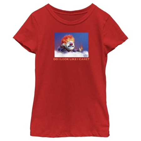 Girl s The Year Without a Santa Claus Do I Look Like I Care? Graphic Tee Red X Small
