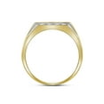 thumbnail image 2 of 10kt Yellow Gold Mens Round Diamond Square Cluster Ring 1/4 Cttw, 2 of 2