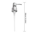 thumbnail image 4 of Cateissary 2pcs Lotion Dispenser Heads Hand Pump Sink Stainless Shampoo with Foam Tube Soap Steel Supply Manual Nozzles Nozzle Soft 304 Type3, 4 of 6