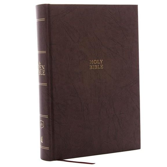 The KJV, Open Bible, Hardcover, Brown, Red Letter Edition, Comfort Print: Complete Reference System, (Hardcover)