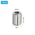 thumbnail image 2 of Unique Bargains Adaptateurs Filetage Manchon Réducteur Écrou M6x1.0 Mâle à M3x0.5 Femelle pour Réparer Insert Écrou Vis Réducteur 8mm 10 Pcs, 2 of 5