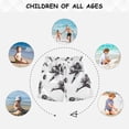 thumbnail image 6 of FORMRS Boys Swim Trunks Quick Dry Mesh Liner Boardshorts Sizes XS-XL, Football Player Pattern, 6 of 7