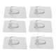 thumbnail image 1 of Ganchos adhesivos sin rastros (máx .: 33 lb) - Uñas sin rayones en 2 colores Plata -6pcs, 1 of 9