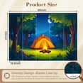 thumbnail image 3 of Wallpaper Forest Scene Bonfire Party Camping Photography Peel and Stick Wall Murals 69"H x 96"W Removable PVC Wall Paper Self-Adhesive Wall Paintings Art Decor for Bedroom Living Room, 3 of 7