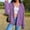 Purple, variant on Outfmvch Hoodies for Women Zip Up Hoodie Women's Street Long Sleeve Hooded Zipper Solid Color Casual Sweatshirt Winter Coats for Women Blue L