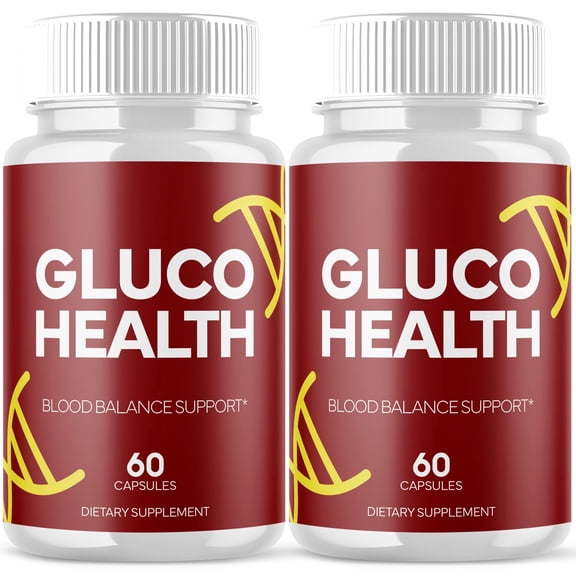 Gluco Health Blood Balance Support Pills Advanced Formula Vitamin Supplement GlucoHealth 120 Capsules