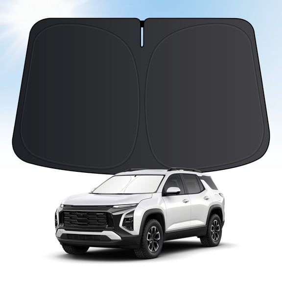 Windshield Sun Shade for Chevrolet Equinox 2025 2026 Accessories Sunshade Foldable for Chevy Equinox Sun Visor Protector Blocks UV Rays Keep Your Car Cooler